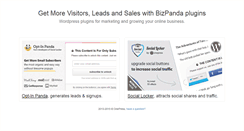 Desktop Screenshot of bizpanda.com