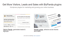 Tablet Screenshot of bizpanda.com